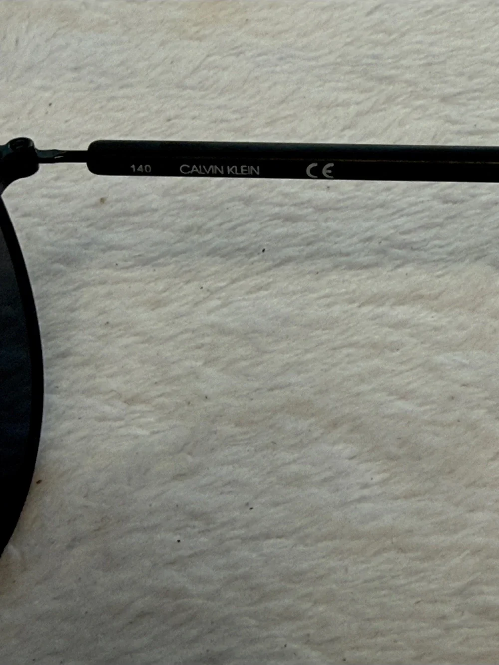 Calvin Klein Unisex Black Aviator Sunglasses with Case